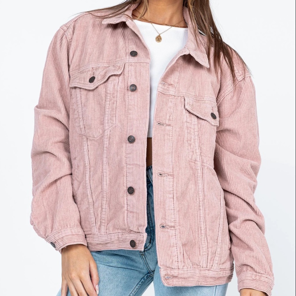 Princess Polly Pink Corduroy Jacket